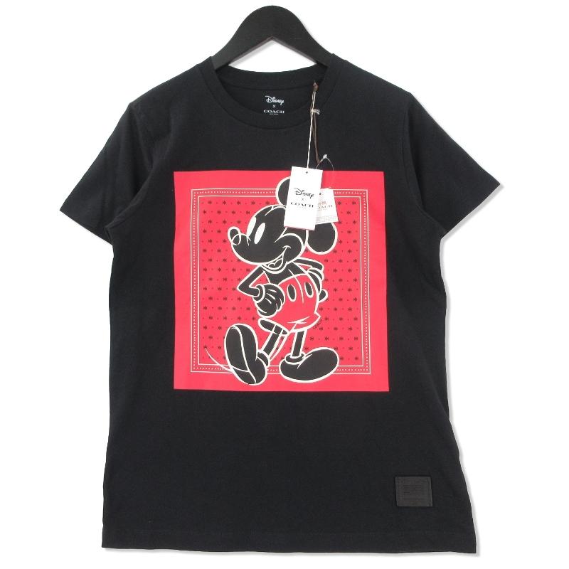 COACH 未使用 COACH コーチ 半袖TEE Disney F59232 ミッキー バンダナ 
