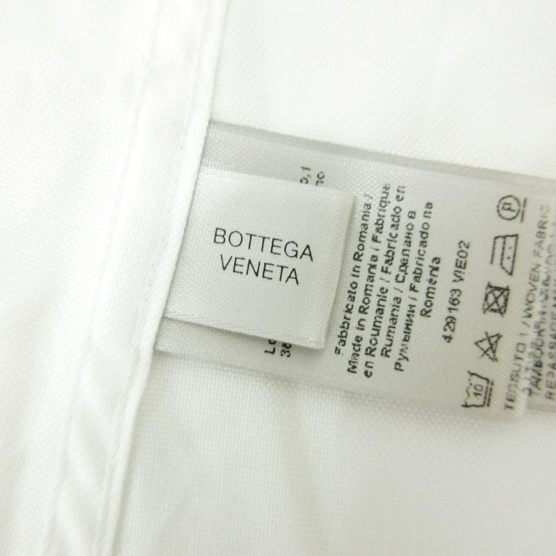新品タグ付き✨BOTTEGA VENETA オフホワイト長袖シャツ 231798F109010_1.jpg