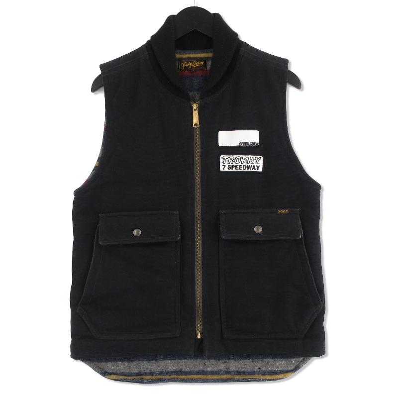 TROPHY CLOTHING トロフィークロージング ストームベスト ワッペン ワークベスト ダック地 カスタム ブラック 黒 M メンズ 中古 92001853 : 92001853 : クラシック - 通販 - Yahoo!ショッピング TROPHY CLOTHING トロフィークロージング ストームベスト ワッペン ワークベスト ダック地 カスタム ブラック 黒 M メンズ 中古 92001853 : 92001853 : クラシック - 通販 - Yahoo!ショッピング