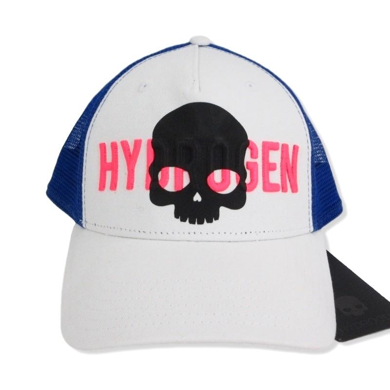 未使用 HYDROGEN ハイドロゲン メッシュキャップ 265900 スカル ブルー 青 FREE 帽子 メンズ 中古 98000015 :
