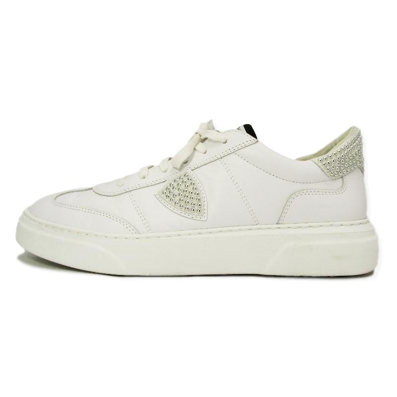 Philippe Model フィリップモデル Balu Sd01 Temple Studs Blanc Argent スタッズ ローカット ホワイト 白 44 箱付スニーカー 中古 クラシック 通販 Yahoo ショッピング