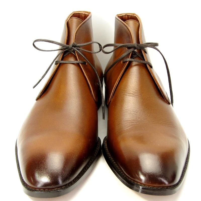 良品 The Suit Company スーツカンパニー レザー チャッカブーツ ビジネスシューズ 外羽根 ブラウン 茶 25 5cmブーツ 中古 クラシック 通販 Yahoo ショッピング