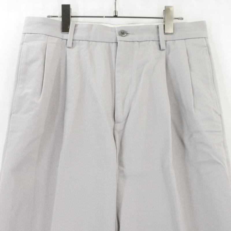 ワコマリア 25SS PLEATED TROUSERS　グレーストライプ WACKO MARIA (ワコマリア) DOUBLE PLEATED TROUSERS (ダブルプリーツ