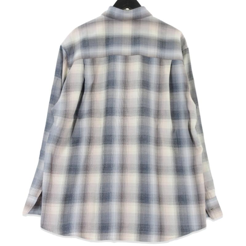 美品 AURALEE オーラリー SUPER LIGHT WOOL CHECK SHIRT A24AS01LC