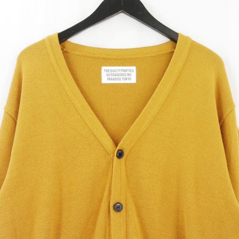 WACKO MARIA（ワコマリア） カーディガン シルク混 マスタード系 日本