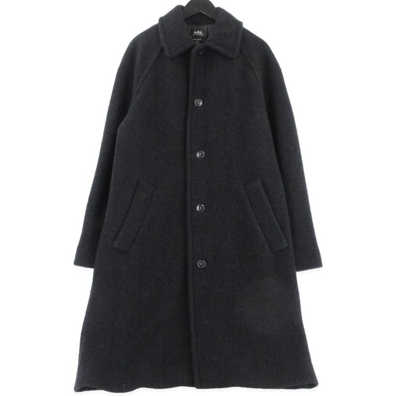 美品 A.P.C. アーペーセー ステンカラーコート 1110221 ウール ロング 
