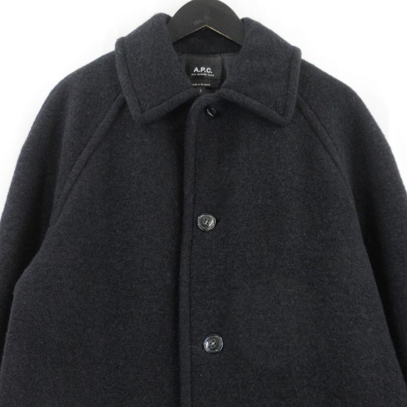 美品 A.P.C. アーペーセー ステンカラーコート 1110221 ウール ロング 