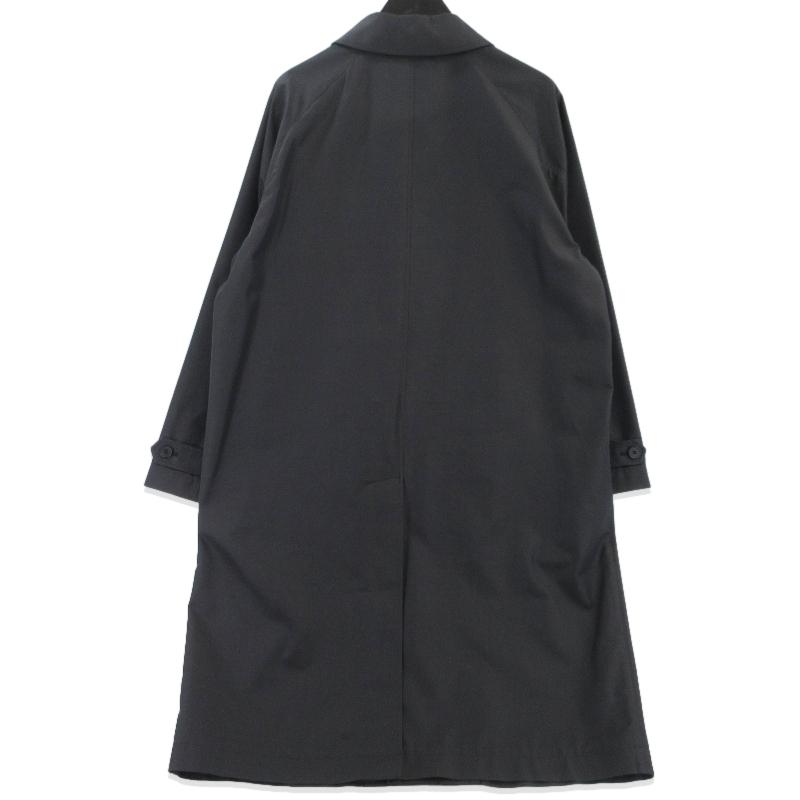Cornier コルニエ コート WOOL/SILK COAT ステンカラーコート ロングゴート 日本製  ブラック 黒 XS  99000573 Cornier コルニエ コート WOOL/SILK COAT ステンカラーコート ロング