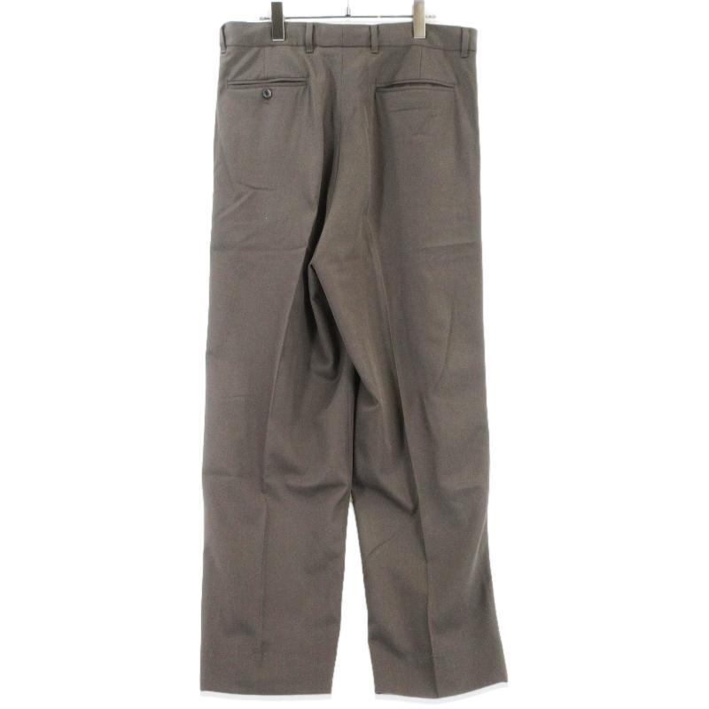 未使用 BISOWN ビソウン S120 WOOL GABA 1TUCK EASY SLACKS 25W-BIS