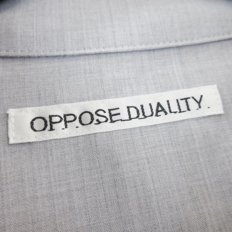 未使用 OPPOSE DUALITY オポーズデュアリティ Mod Half Coat Wool OD1012COA-26SS ハーフコート ウール  グレー 46  99000605 未使用 OPPOSE DUALITY オポーズデュアリティ Mod Half Coat Wool