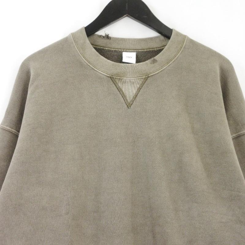 美品 OVY オヴィ スウェットシャツ Pigment Damage Processing Crew
