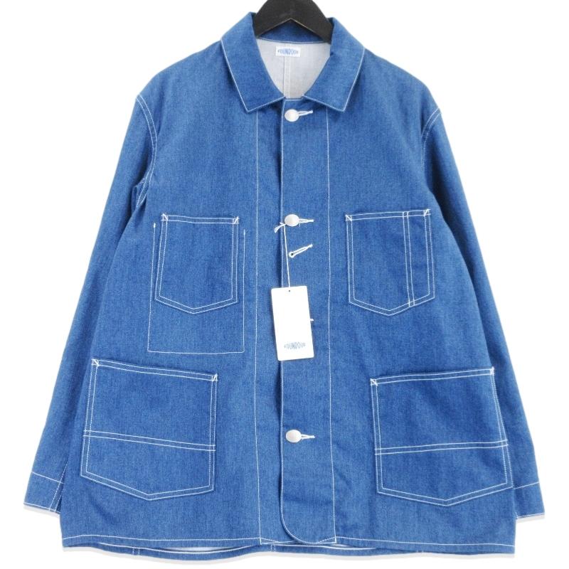 未使用 FOUNDOUR ファウンダー PRINT DENIM COVERALL JACKET