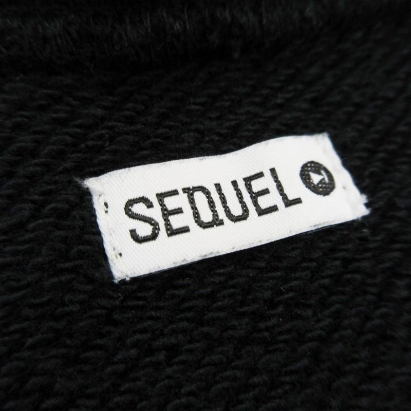 SEQUEL シークエル ジップフーディー SQ-24AW-CS-04 ZIP HOODIE ロゴプリント パーカー 日本製 ブラック 黒 XL 99000746_3