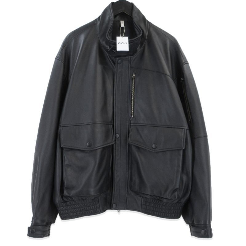 未使用 CCU シーシーユー BOMBER JACKET SH-45-C-SHEEP-5 ボンバージャケット シープレザー ブルゾン ブラック 黒 2  99000937 未使用 CCU シーシーユー BOMBER JACKET SH-45-C-SHEEP-5 ボンバー