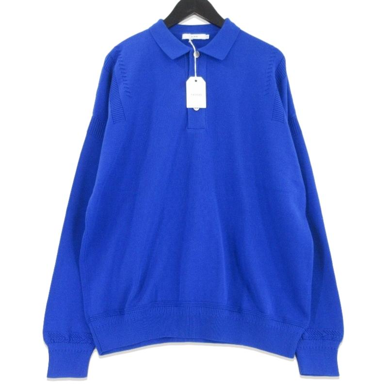 未使用 YASHIKI ヤシキ Yonaga Knit Polo YSK-23AW-KN05 夜長 ニット