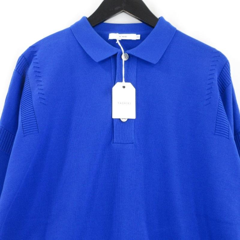 未使用 YASHIKI ヤシキ Yonaga Knit Polo YSK-23AW-KN05 夜長 ニット