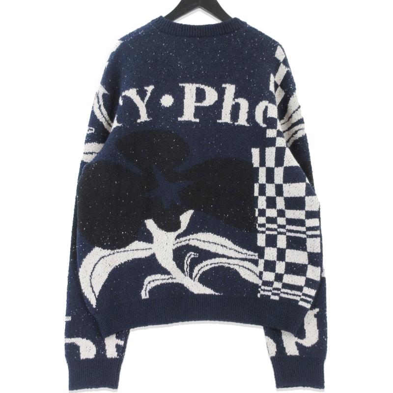 未使用 KHOKI コッキ Intarsia-knit jumper 24fw-k-01 ジャカード 