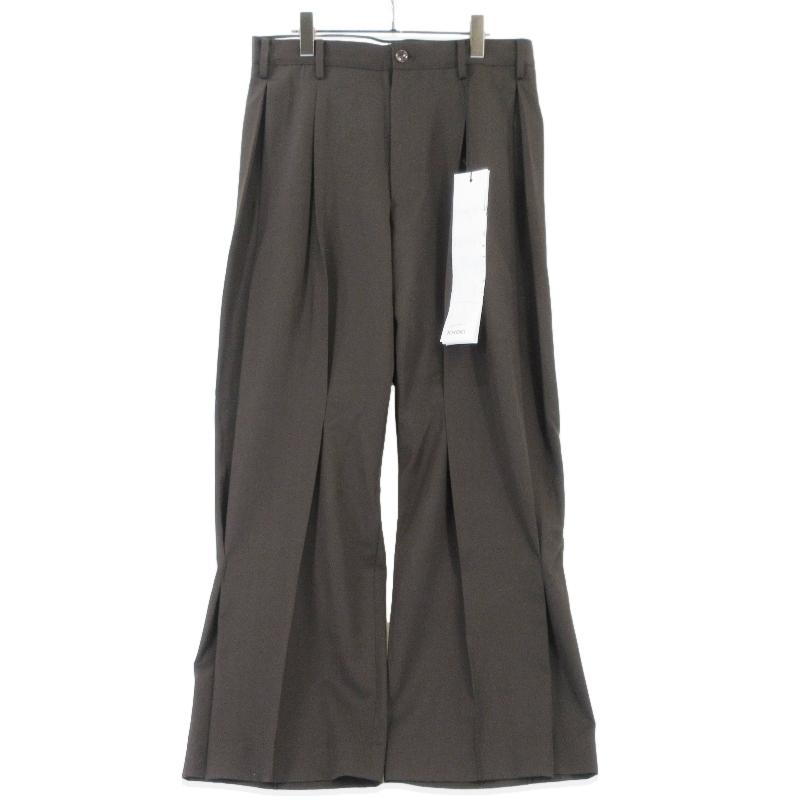 未使用 KHOKI コッキ Tuck-detail pants 25fw-p-09 スラックスパンツ