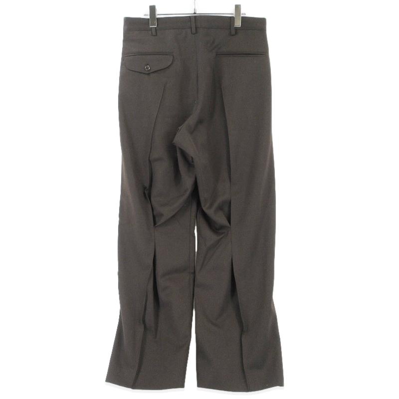 未使用 KHOKI コッキ Tuck-detail pants 25fw-p-09 スラックスパンツ