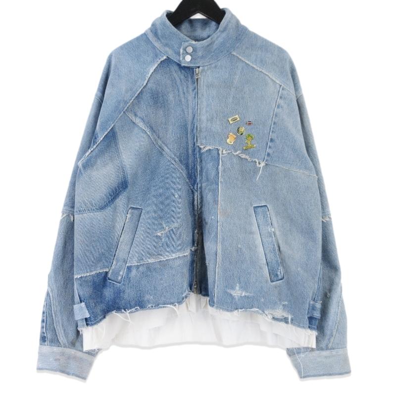 ANCELLM アンセルム DENIM PATCHWORK BLOUSON ANCELLM アンセルム DENIM PATCHWORK BLOUSON ANC-JK08-EX02 再構築