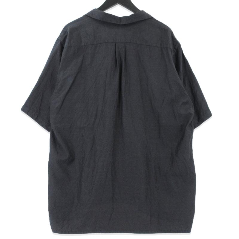 COMOLI（コモリ） ウールシルク 半袖オープンカラーシャツ X01-02019