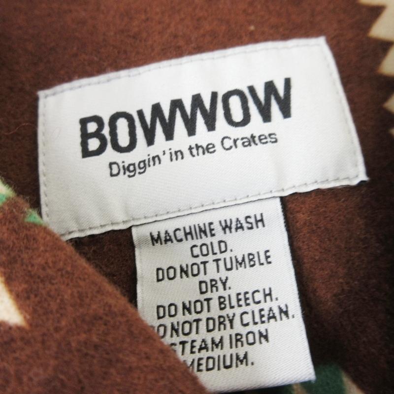 未使用 BOW WOW バウワウ NAVAJO PRINT FLANNEL SHIRT BW252-NPFS 長袖シャツ オープンカラー 開襟  プリントネル ブラウン S  99001100 未使用 BOW WOW バウワウ NAVAJO PRINT FLANNEL SHIRT BW252-NPFS 長袖