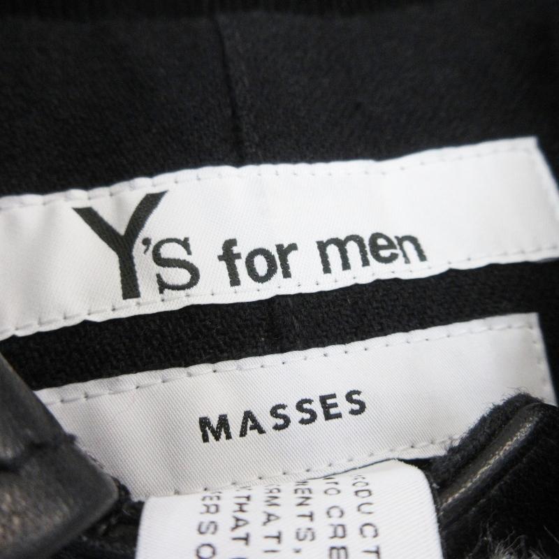 未使用 MASSES × Y's for men マシス LEATHER CAR COAT ML-C90-706