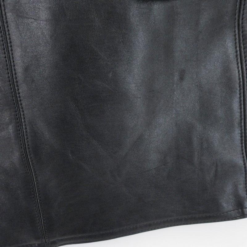 未使用 MASSES × Y's for men マシス LEATHER CAR COAT ML-C90-706