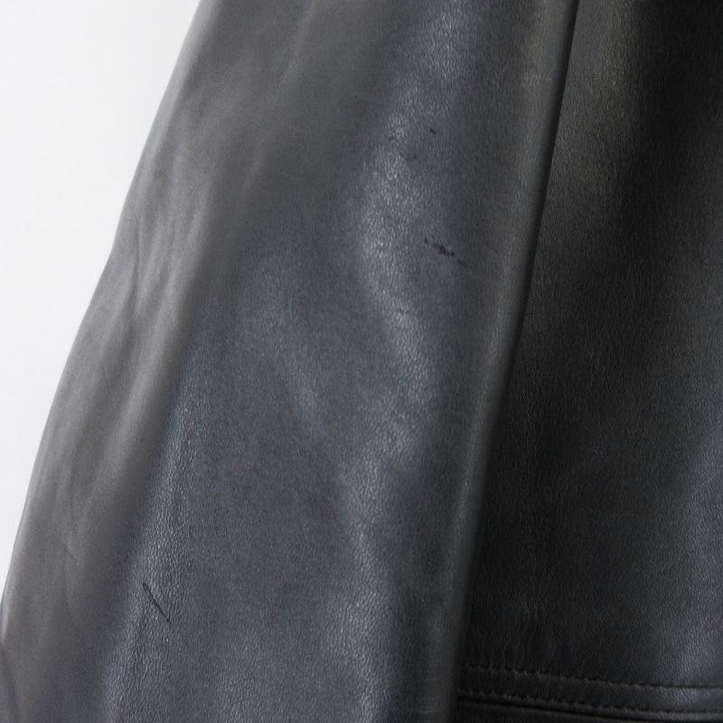 未使用 MASSES × Y's for men マシス LEATHER CAR COAT ML-C90-706
