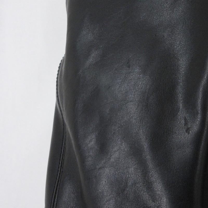 未使用 MASSES × Y's for men マシス LEATHER CAR COAT ML-C90-706
