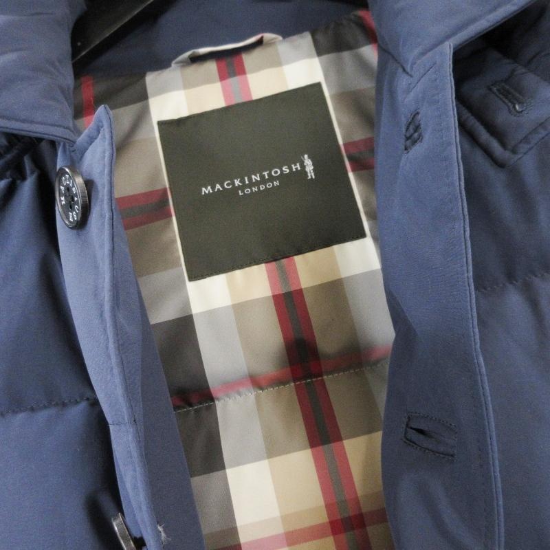 美品 MACKINTOSH LONDON マッキントッシュ ロンドン ダウンジャケット G1F26-500-28 ダウンコート キルティング  ネイビー 38  99001113 Mackintosh（マッキントッシュ） 美品 MACKINTOSH LONDON ロンドン