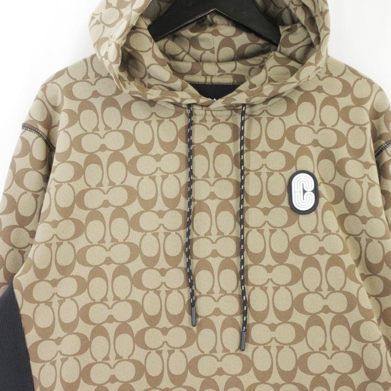 COACH（コーチ） 美品 プルオーバーパーカー 89747 シグネチャー 総柄 