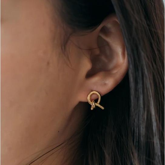Nothing And Others ナッシングアンドアザーズ ノットデザインゴールドピアス スタッドピアス レディース 新品 14K Gold おしゃれ | Nothing And Others | 02