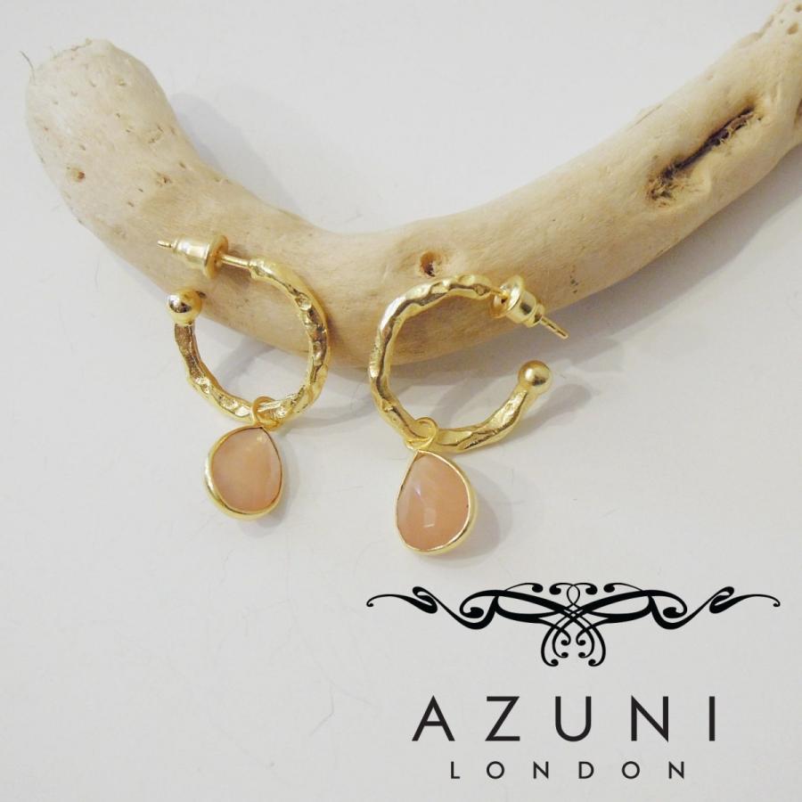 Azuni London ピーチムーンストーンフープピアス レディース アズニ 通販 海外 ブランド キャサリン妃 おしゃれ ゴールド 18k Azu102 セレクトショップ クラシカ 通販 Yahoo ショッピング
