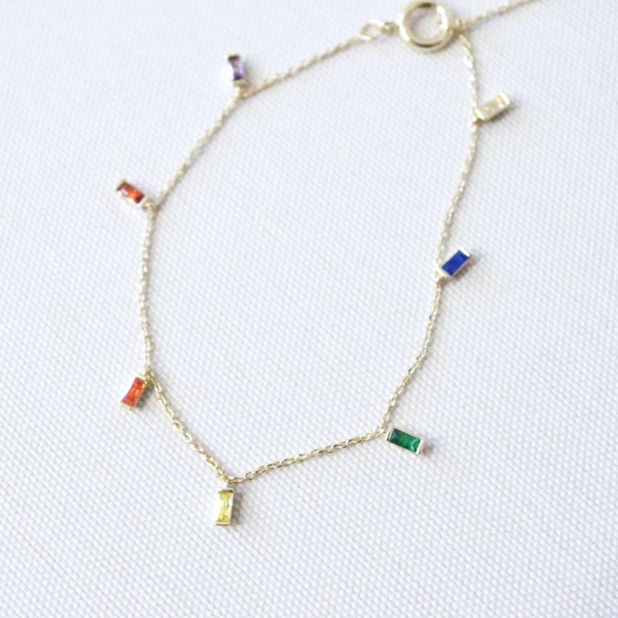 big metal london[ビッグメタルロンドン] レインボーストーンアンクレット レディース アクセサリー 海外 ブランド おしゃれ