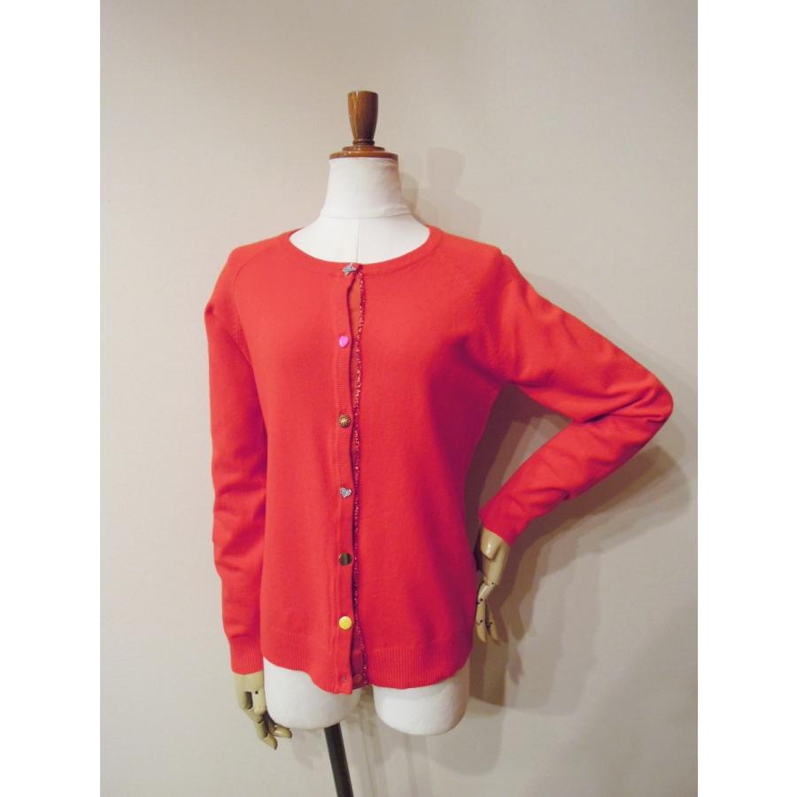 イタリア 飾りボタンクルーネックカーディガン レディース 新品 レッド 赤 未使用 ニットカーディガン 丸首 9号 M K 66ij セレクトショップ クラシカ 通販 Yahoo ショッピング