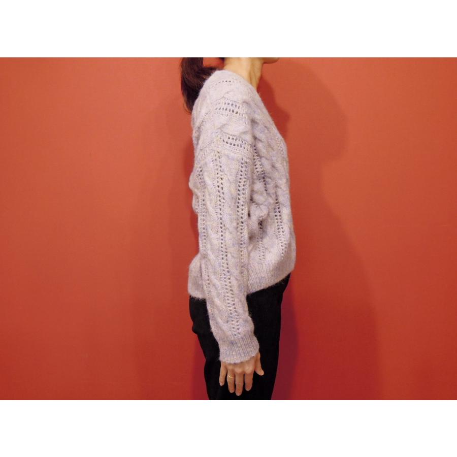 イタリア Vネックケーブル編みざっくりニット レディース ピンク パープル 紫 セーター 新品 未使用 11号 海外ブランド K 6uypi セレクトショップ クラシカ 通販 Yahoo ショッピング