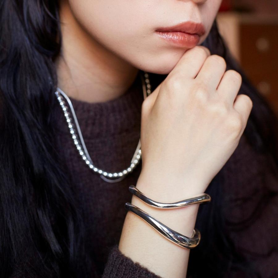 ナッシングアンドアザーズ　バングル　ダブルラインバングル　シルバー925 バングル Double Line bangle【Nothing And Others/ナッシング