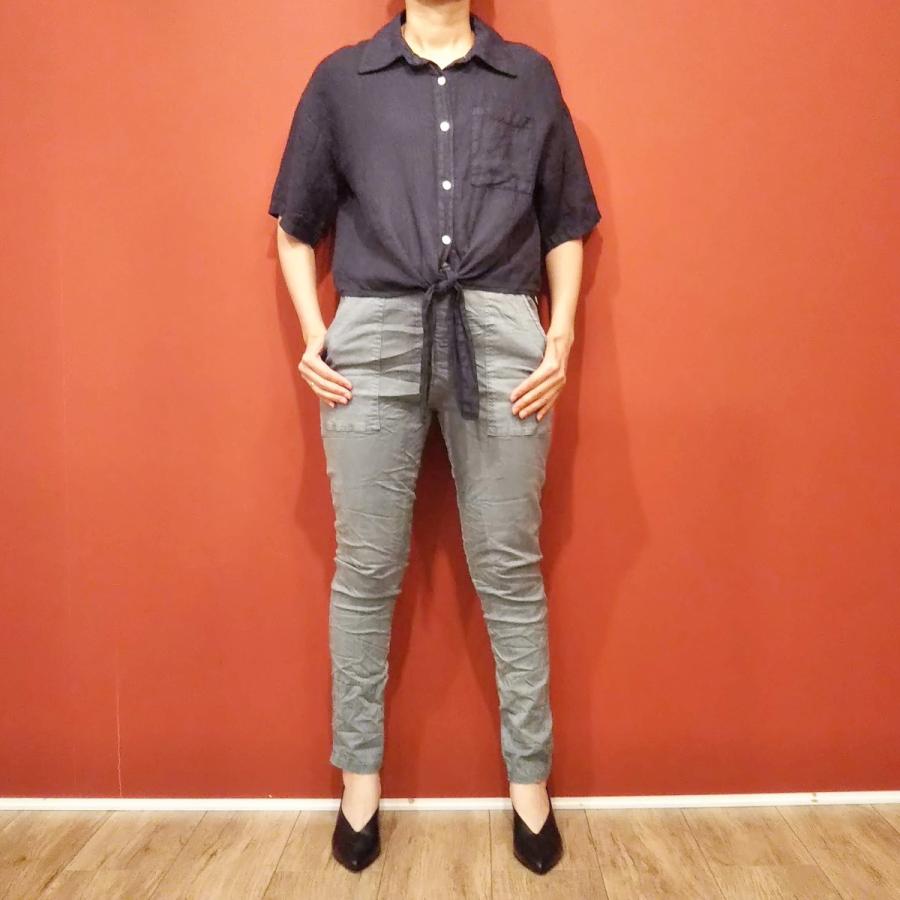 イタリア製 リネン半袖ショート丈シャツ 裾結び レディース 服 麻 ネイビー ブラウス 新品 未使用 無地 海外 ブランド トップス 短め T 7cka セレクトショップ クラシカ 通販 Yahoo ショッピング