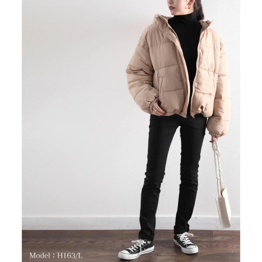 フード付き 軽くて暖かフェイクダウンコート 中綿 アウター ショートコート ジャンパー 夏物 夏コーデ | classicalelf | 11