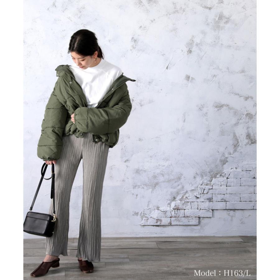 フード付き 軽くて暖かフェイクダウンコート 中綿 アウター ショートコート ジャンパー 夏物 夏コーデ | classicalelf | 05