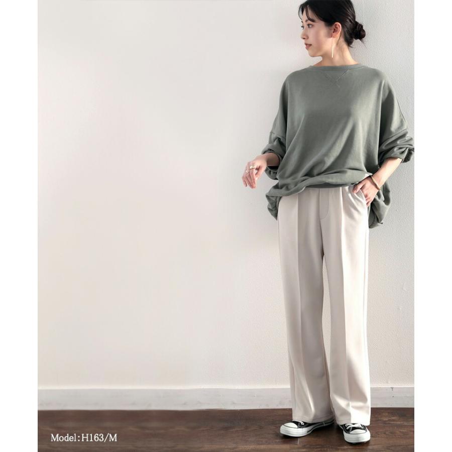 レディース 大きいサイズ ボトムス パンツ フレアパンツ センタープレス ストレッチ 春 夏 | classicalelf | 08