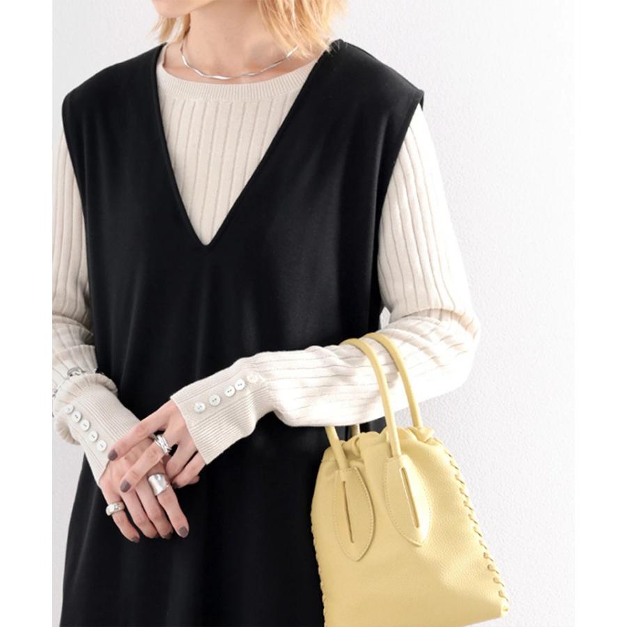 レディース ワンピース ジャンパースカート Vネック オールインワン ロングワンピ ジャンスカ ノースリーブ スカート オーバーサイズ ゆったり ワイド | classicalelf | 02