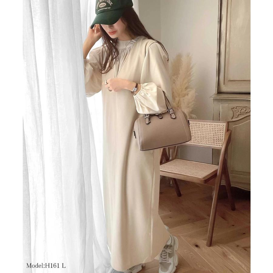 レディース ワンピース ジャンパースカート Vネック オールインワン ロングワンピ ジャンスカ ノースリーブ スカート オーバーサイズ ゆったり ワイド | classicalelf | 07