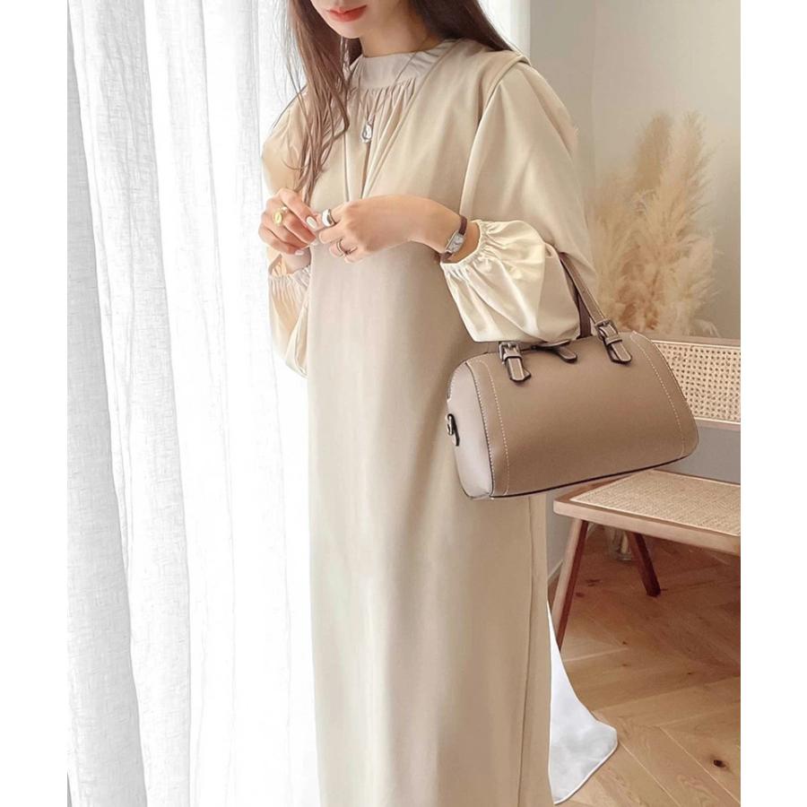 レディース ワンピース ジャンパースカート Vネック オールインワン ロングワンピ ジャンスカ ノースリーブ スカート オーバーサイズ ゆったり ワイド | classicalelf | 08