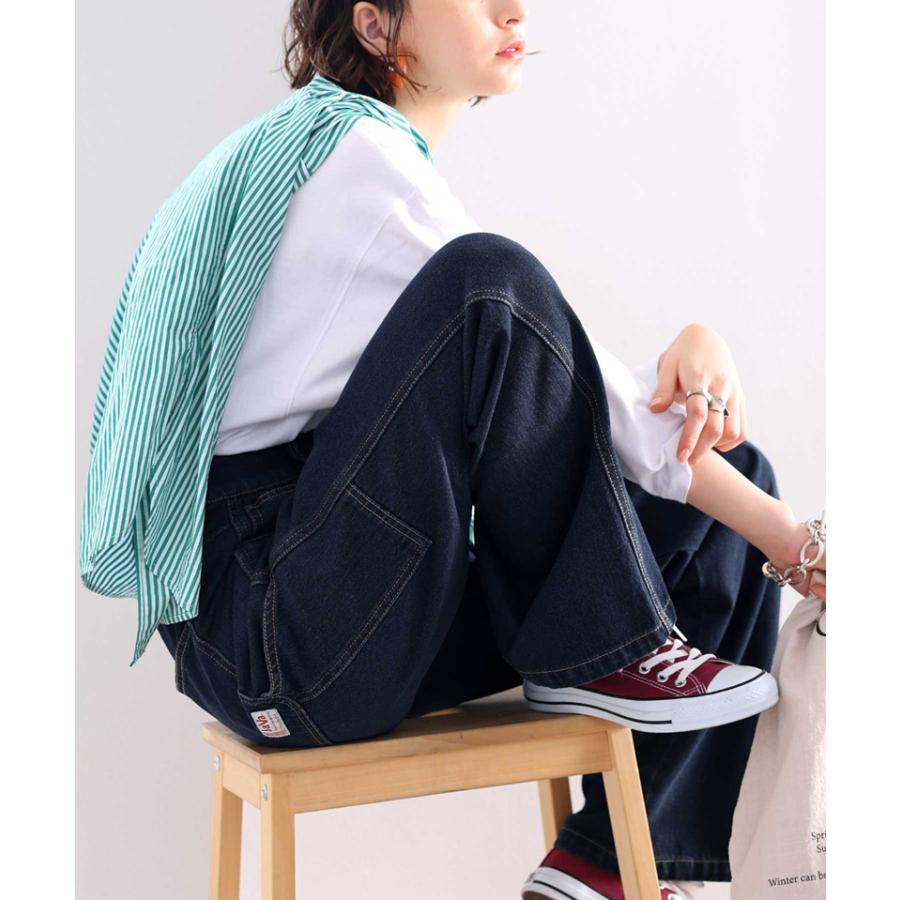 《JaVaジャバ コラボ》レディース ボトムス ボーイッシュ メンズライク ペインター パンツ S M L XL ベージュ ナチュラル ワンウォッシュ 春 夏 2022ss | classicalelf | 10