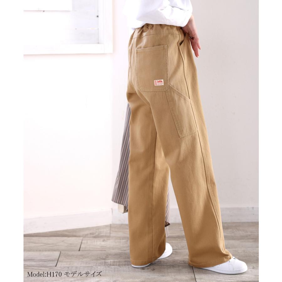《JaVaジャバ コラボ》レディース ボトムス ボーイッシュ メンズライク ペインター パンツ S M L XL ベージュ ナチュラル ワンウォッシュ 春 夏 2022ss | classicalelf | 02