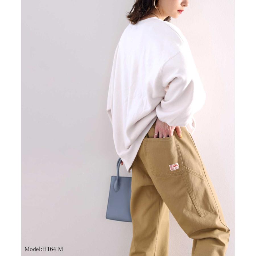 《JaVaジャバ コラボ》レディース ボトムス ボーイッシュ メンズライク ペインター パンツ S M L XL ベージュ ナチュラル ワンウォッシュ 春 夏 2022ss | classicalelf | 05
