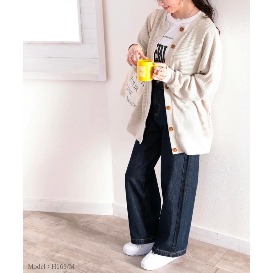 《JaVaジャバ コラボ》【family+】メール便  レディース 大きいサイズ トップス カーディガン 前後2way オーバーサイズ ゆったり ドルマン ボリューム | classicalelf | 13