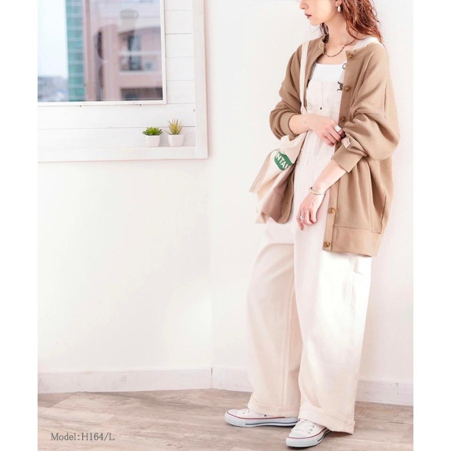 《JaVaジャバ コラボ》【family+】メール便  レディース 大きいサイズ トップス カーディガン 前後2way オーバーサイズ ゆったり ドルマン ボリューム | classicalelf | 03